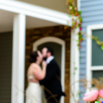 Wedding Photo in real estate setting